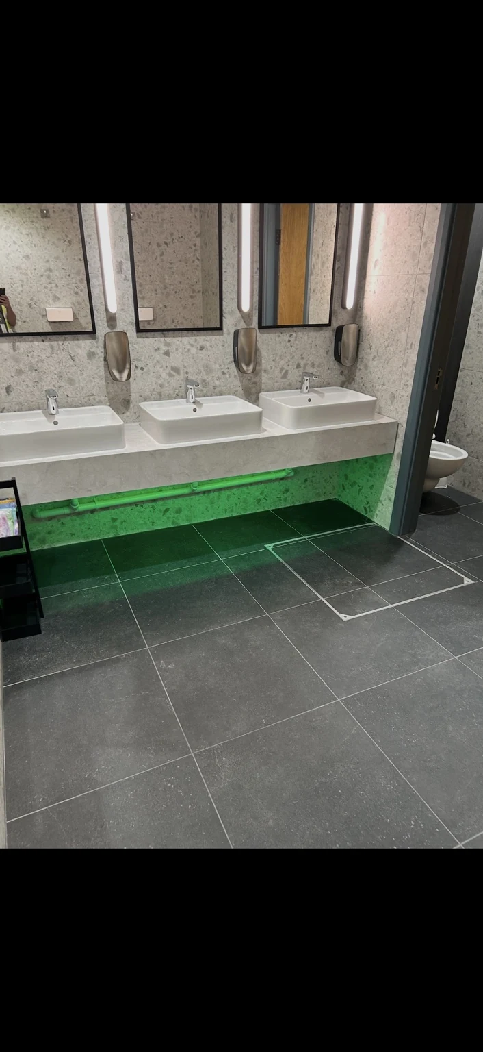 Washroom feature lighting